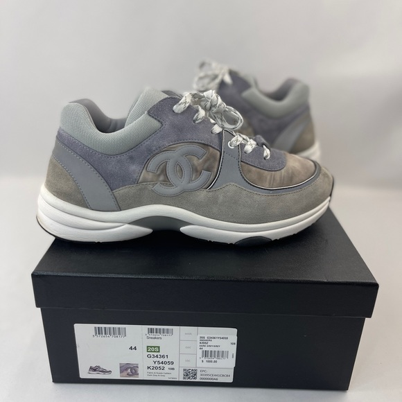 Chanel Low Top Trainer CC "Dark Grey" "3M" - Picture 4 of 16